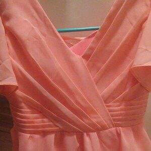 Girl's Coral Dress Size 8-10 ( Purchased on Amazon)